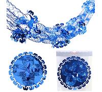 Christmas Concepts® 9 pi x 1 pi Grande Guirlande en Aluminium Ronde Décorations à Suspendre festives - Garniture de Noël (Bleu Royal)
