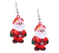 Christmas Concepts® Boucles d'oreilles Père Noël - Bijoux clignotants - Habillage de Noël fantaisie