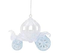 Christmas Concepts® - Décoration de Chariot de Princesse décorée de Paillettes de 10 cm (4") (Glace Bleue, Paquet de 1)