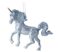 Christmas Concepts® Décoration de Licorne Couverte de Paillettes 16cm (6,4")- Décorations de Noël de Luxe (Glace Bleue, Paquet de 1)