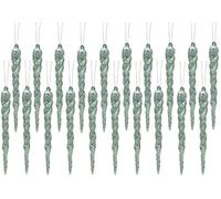 Christmas Concepts® - Décorations glaçon 12 cm (4,8") - Garnitures de Luxe pour Arbres de Noël (Menthe Verte, Lot de 20)