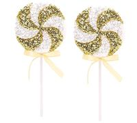 Christmas Concepts® Lot de 2 décorations de Noël en sucettes géantes à Paillettes Scintillantes de 36 cm - Décorations d'arbre de Noël - 11 Couleurs Disponibles