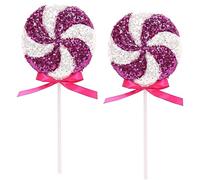 Christmas Concepts® Lot de 2 décorations de Noël en sucettes géantes à Paillettes Scintillantes de 36 cm - Décorations d'arbre de Noël - 11 Couleurs Disponibles