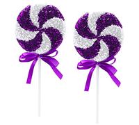 Christmas Concepts® Lot de 2 décorations de Noël géantes à Paillettes Scintillantes de 36 cm - Ornements de Sapin de Noël - 5 Couleurs Disponibles