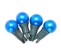 Christmas Concepts® Lot de 4 Ampoules de Rechange Bleues à Enfoncer - 5V 0,7W