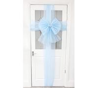 Christmas Concepts® Noeud de Porte décoratif DIY avec décoration en Strass - Mariage/Fêtes/Noël (Bleu bébé)