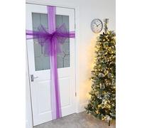 Christmas Concepts® Noeud en Tissu Violet Profond Décoration de Porte pour Halloween