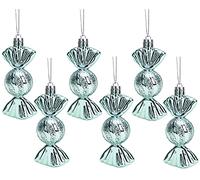Christmas Concepts® Pack de 6 - Boules en Forme de 90 mm (3,6") - Décorations Brillantes et Scintillantes - Décorations pour Arbres de Noël (Mint Green)