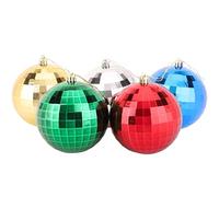 Christmas Concepts® Pack de Boules de Sapin de Noël de 5 à 100 mm (4") - Boules Disco Brillantes