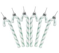 Christmas Concepts® Paquet De 6-13cm (5.2") De Canne en Bonbon Glitter Décorations d'arbre De Noël (Vert Menthe)