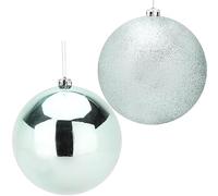 Christmas Concepts® Paquet de Boules de 2-200 mm (8") - Design Brillant et pailleté - Boules de Noël géantes (Menthe Verte)