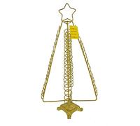Christmas Concepts® Porte-Cartes en métal doré en Forme de Sapin, 50 cm (20"), pour Cartes de Noël (80 Cartes), Pliable
