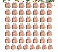 Christmas Cookie Boxes - 50 Pieces Goodie Container House Shaped, Holiday Desserts Box for Kid, Christmas Boxes for Kids Holiday Gathering Vacation Home School Office Party Supplies Candy Cookie