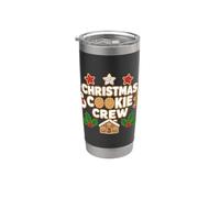 Christmas Cookie Crew Gingerbread Holiday Baking Matching Gobelet isotherme en acier inoxydable double paroi