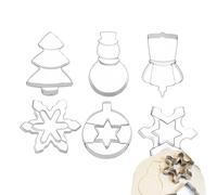 Christmas Cookie Cutters Set, Holiday Molds, Christmas Cake Decorating Tools, Embossing Christmas Cookie Cutters, Christmas Baking Cookie Molds, Stainless Steel Christmas Cookie Cutters