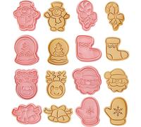 Christmas Cookie Cutters Set of 8 for Kids Kitchen