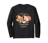 Christmas Cooking Crew Funny Food Kids Men Women Manche Longue