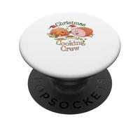 Christmas Cooking Crew Funny Food Kids Men Women PopSockets PopGrip Adhésif