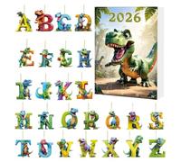 Christmas Count Down Calendar Set - Acrylic 2D Flat Educational Ornament