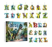 Christmas Count Down Calendar Set - Acrylic Animal Alphabet, Holiday Decor