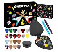 Christmas Countdown | 2025 Guitar Accessories Pick Guitar Accessories Christmas Calendar for Acoustic Electric Bass Ukulélé Kids Teens Beginners Holiday Party Favors