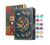Christmas Countdown - 2026 24 Days Advent Dragon Dice Party Supplies | Dice Games Christmas Calendar Advent for Kids Adults Family Stocking Stuffers Holiday Birthday
