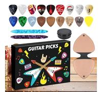 Christmas Countdown - 24-Day Guitar Pick Calendar Set, Musical Holiday Countdown Box, Fun Practice Collection Surprise for Ukulele Lovers, Seasonal Music Accessory, 12.2x8.27x1.57 Inches