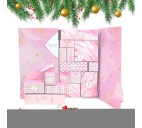 Christmas Countdown Box, 24-Day Toy Calendar Organizer, Festive Empty Container for Holiday Party Activities, Kids, Boys, Girls, Gift Exchange, Celebration, Festival Gathering Fun