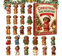 Christmas Countdown Calendar, 2026 24-Day 2D Dog Advent Box | Cute Dog Christmas Countdown Decor For Kids, Boys, Girls, Family And Women, Home, School, Office, Party And Holiday Display