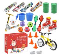Christmas Countdown Calendar, 24 Day Christmas Finger Toys Set, Creative Relaxing Gadgets, Ideal for Adults, Teens, Kids, Friends, Holiday, Party, Fun, and Stress Ease
