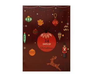 Christmas Countdown Calendar - 24 Empty Gift Boxes | DIY Holiday Decor | Paper Material, 24 Fillable Boxes, Unfolded Size 21.5×30.5×4cm, Holds Small Keepsakes And Notes, For Holiday Countdown Displa
