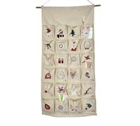Christmas Countdown Calendar, 24 Pocket Hanging Wall Organizer For Home Dec | Twenty Four Storage Pockets Hold Small Treats And Surprises For Daily Holiday Counting While Hanging Design Adds Charm To Kid