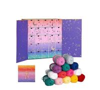 Christmas Countdown Calendar - 25 days of crafting adventures with yarn, crochet patterns, and a beginner's guide | Christmas Countdown Reusable Surprise Box for DIY enthusiasts and crafters (1pc)
