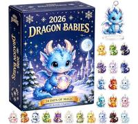Christmas Countdown Calendar 2D Acrylic Cartoon Collectible Toys