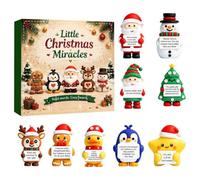 Christmas Countdown Calendar - 3D PVC Figurines | 9 Piece Set