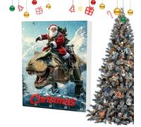 Christmas Countdown Calendar, Acrylic Dragon Decor, Holiday Pendant