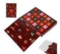 Christmas Countdown Calendar, DIY Fillable Holiday Gift Boxes, 24-Day Set | Advent Containers, Reusable Surprise Gift Storage, Festive Countdown Activity For Kids, Teens, Adults