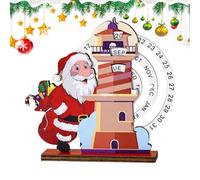 Christmas Countdown Calendar - Wooden | Festive Holiday Countdown Decoration for Table Shelf Bedroom | Seasonal Christmas Decor for Apartment Dormitory Hotel Classroom School