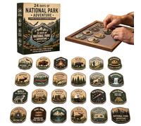Christmas Countdown Collectible Box Christmas Calendar 2026 24 Days 2D | Practical Christmas Calendar 2026 24 Days 2D Advent Funny National Park Pin, Christmas Countdown Collectible Box For Kids Boy
