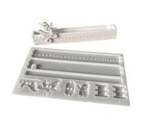 Christmas Countdown Silicone Mold, 25-Day Holiday Calendar Advent Chocolate Mold, Easy-Release Craft Supplies for Adults, Baking, Soap, Plaster, Candle Making, Art Class, and School Projects