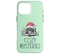 Christmas Cozy Mystères Père Noël Lecture par Candlelight Coque pour iPhone 16 Pro Max