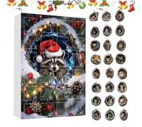 Christmas Creature Pendant - Acrylic Festive Charm, 2D Holiday Display | 26x18x3cm Colorful Countdown Piece with Joyful Pattern, Seasonal Ornament Collection for Backpack Window Porch Room Tree