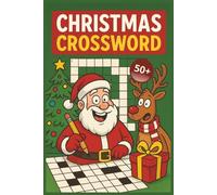 Christmas Crossword Puzzle Book: With Easy to Read Print | 6x9 inches, 122 pages | Gift for Vacations, Holidays, and Relaxing Times