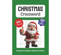 Christmas Crossword Puzzles: Crossword Puzzles about Christmas, Santa, Winter and More, 6x9 ,120 pages, Easy to Read Print, Solutions Included, Gift for Vacations, Holidays, and Free Times