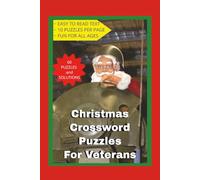 Christmas Crossword Puzzles for Veterans: Christmas and holiday themed crossword puzzle book for veterans and patriots, 6x9, 120 pages