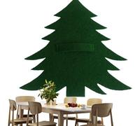 Christmas Cutlery Pouch - 4 pcs Christmas Cutlery Bag, Christmas Tableware Holders | Christmas Dinner Table Centerpieces Decor, Christmas Knifes Forks Tableware Bags Table Decorations for Home