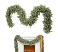 Christmas Cypress Leaves Garland - Green Wreath Ornament for Holiday Decor | Reusable Winter Party Garland for Indoor Outdoor Staircases Door Handrails Wall Shop Celebration, 180cm/270cm