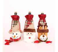 Christmas Decorations Creative New Bar Dining Table Red Wine Set Champagne Bottle Set Wine Bottle Bundle Pocket (Color : A Size