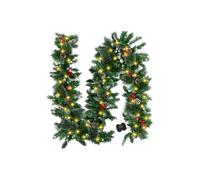 Christmas Decorations - Fireplace Stairs Decorations, Pine Cones with Lights, Interactive Light Up Artificial Table Porch Arch Mantle Garden Gate Home Outdoor Decoration for Wall, Living Room