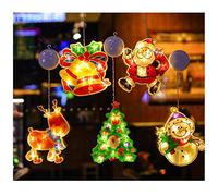 Christmas Decorations Scene Layout Old People Sucker Lamp Ornaments Glass Stickers Pendant Christmas Tree Small Gifts Atmosphere 5 (5)